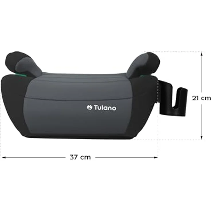Tulano Cabby 35 Graphite, Kindersitz mit ECE R129/i-Size Norm, ISOFIX und abnehmbarer Polsterung – Bild 8