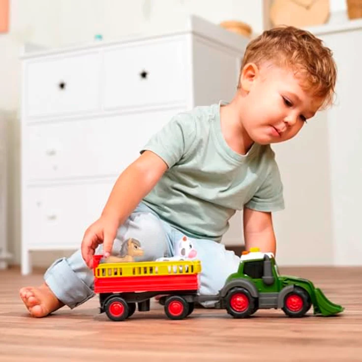 Dickie Toys ABC Bauernhof-Traktor Fendti (30 cm) - Spielzeugauto mit Licht & Sound für Kleinkinder ab 1 Jahr – Bild 5