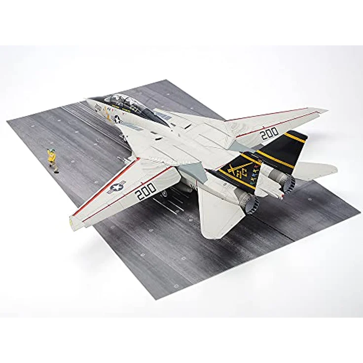 TAMIYA 61122 1:48 Grumman F-14A Flzg-Trägerstart Spä. -originalgetreue Nachbildung, Plastik Bausatz, Basteln, Modellbausatz, Zusammenbauen, unlackiert, Mehrfarbig – Bild 3