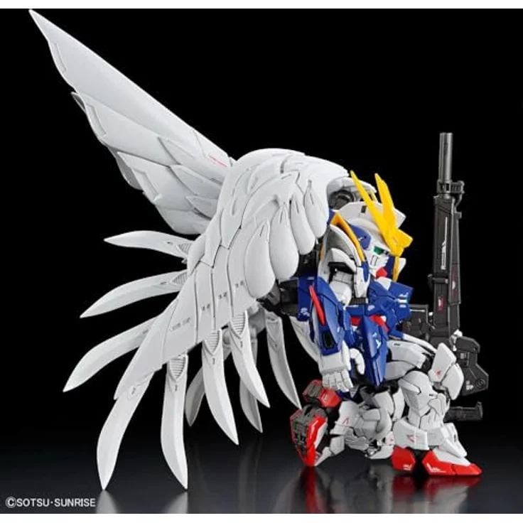 Bandai MGSD Wing Gundam Zero EW, Modellbausatz mit Twin Buster Rifle und variablen Flugmodi – Bild 4