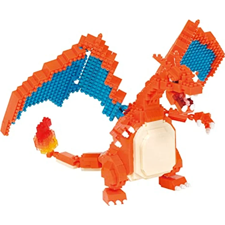 Nanoblock Pokémon Figur Charizard - Mini-Figur mit 860 Bausteinen - Konstruktionsspielzeug für Kinder ab 12 Jahren - NBPM80 – Bild 4