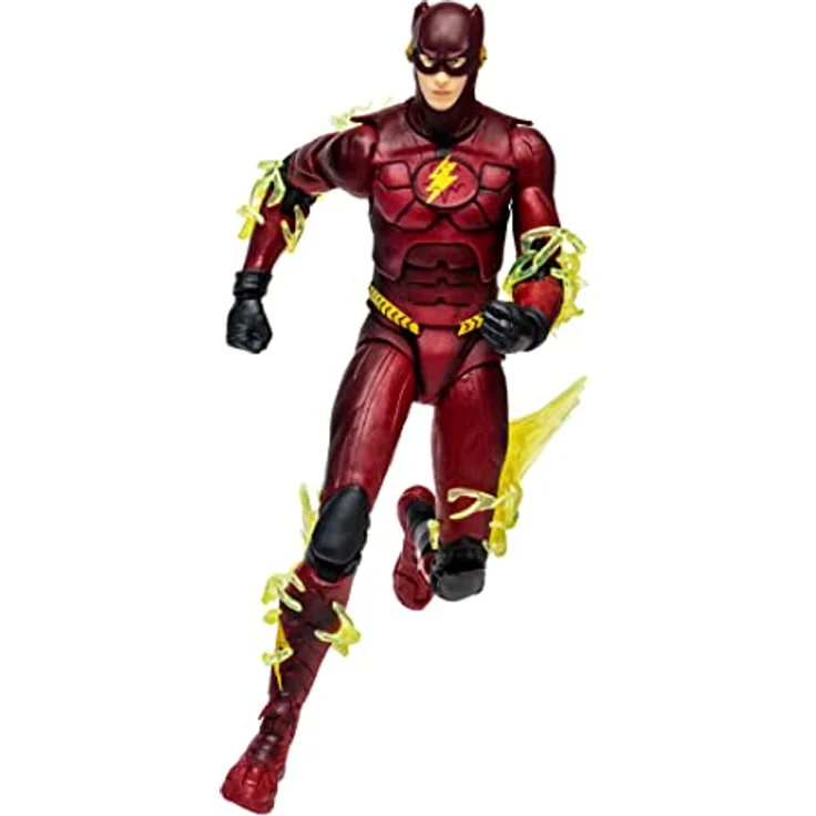 BANDAI McFarlane Actionfigur DC Film The Flash, Batman-Anzug, 18 cm mit 22 Artikulationspunkten und Zubehör, Mehrfarbig, TM15516 – Bild 1