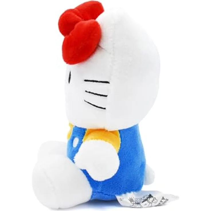 Joy Toy Hello Kitty Classic Plüsch 14 cm, weicher Plüsch in Kartontäschchen, weiß, blau, rot – Bild 3