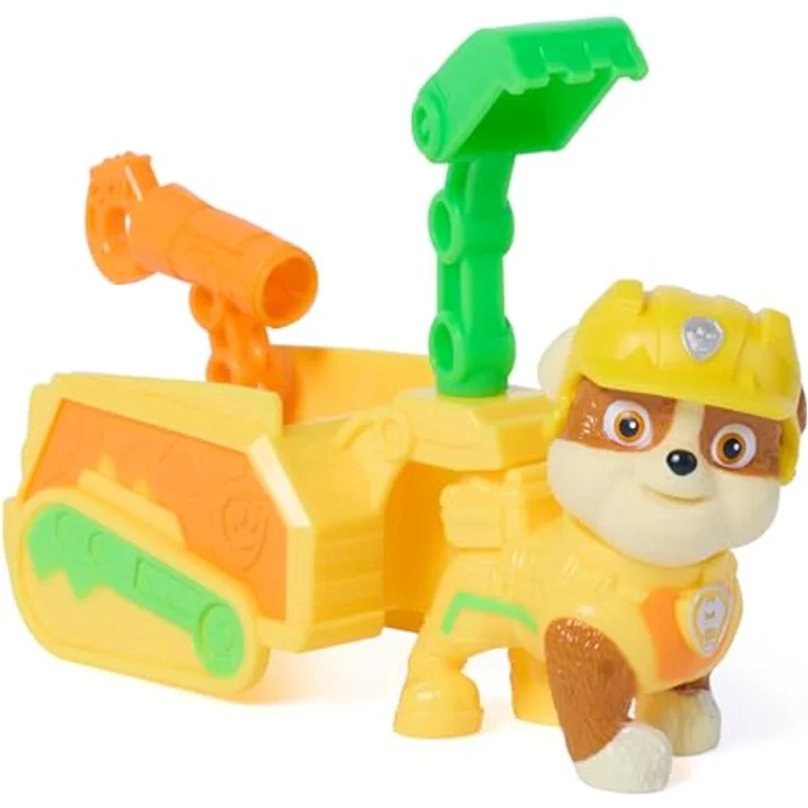 Spin Master PAW Patrol: Der Dino Film Rubbles Dino Werkzeug-Pack mit authentischer Rubble-Figur, Anhänger und 2 austauschbaren Werkzeugen, ab 3 Jahren, Mehrfarbig – Bild 7