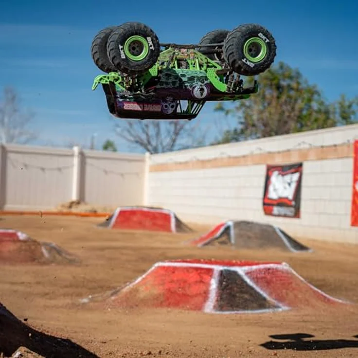 LOSI 1:8 LMT 2.0 Grave Digger 4X4 Monster Truck RTR, mit Wheelie Modus, Bürstenmotor, Grün, ohne Akku und Ladegerät – Bild 5