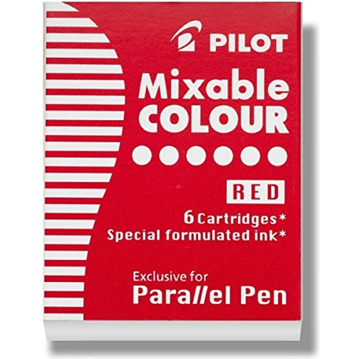 Pilot Pen Füllhalter, Tintenpatrone für Kalligrafie-Stift Parallel Pen, 6 Stück/Schachtel – Bild 2