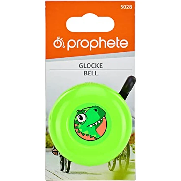 Prophete Kinderrad-Klingel, Jugend Kinderrad-Glocke, grün mit Dino-Motiv, für Mädchen und Jungen - Preisvergleich – Bild 5