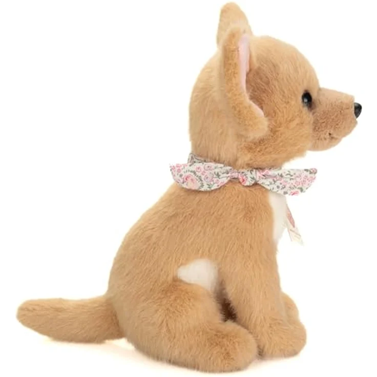 Teddy-Hermann Chihuahua sitzend, 25 cm, weicher Plüsch mit Halstuch – Bild 2