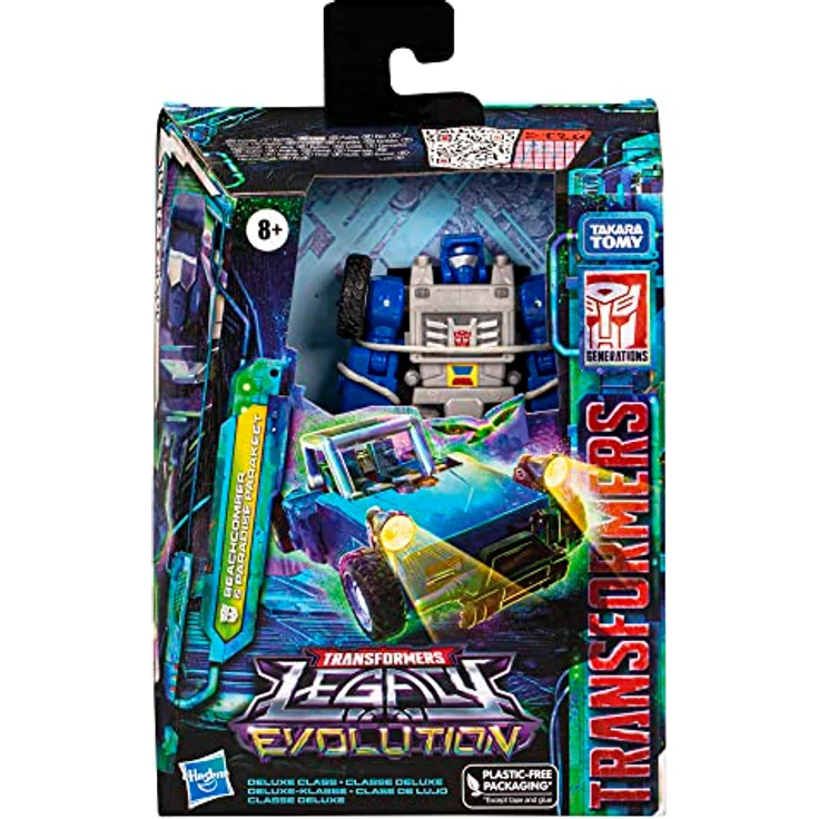 Transformers Legacy Evolution Deluxe-Klasse Beachcomber & Paradise Parakeet, 14 cm Action-Figur mit 2 Modi und Zubehör, Roboter- und Dünenbuggy-Transformation – Bild 2