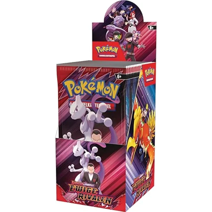 AMIGO PKM KP10 Ewige Rivalen 1 Booster, Pokémon Sammelkarten Erweiterung mit Donnersichel-ex, Sandfell-ex und Terakristallisierung – Bild 3