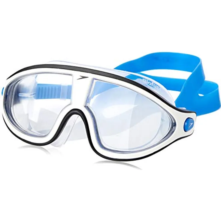 Speedo Unisex Erwachsene Biofuse Rift Mask Schwimmbrille, Bondi-Blau/Weiß, Einheitsgröße