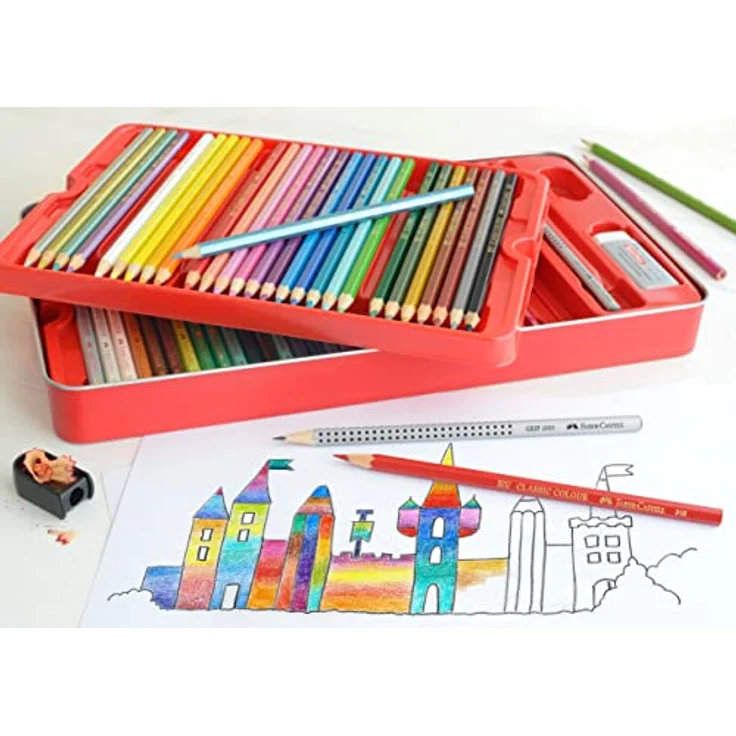 Faber-Castell 115894 - Buntstift hexagonal, 60er Metalletui – Bild 3