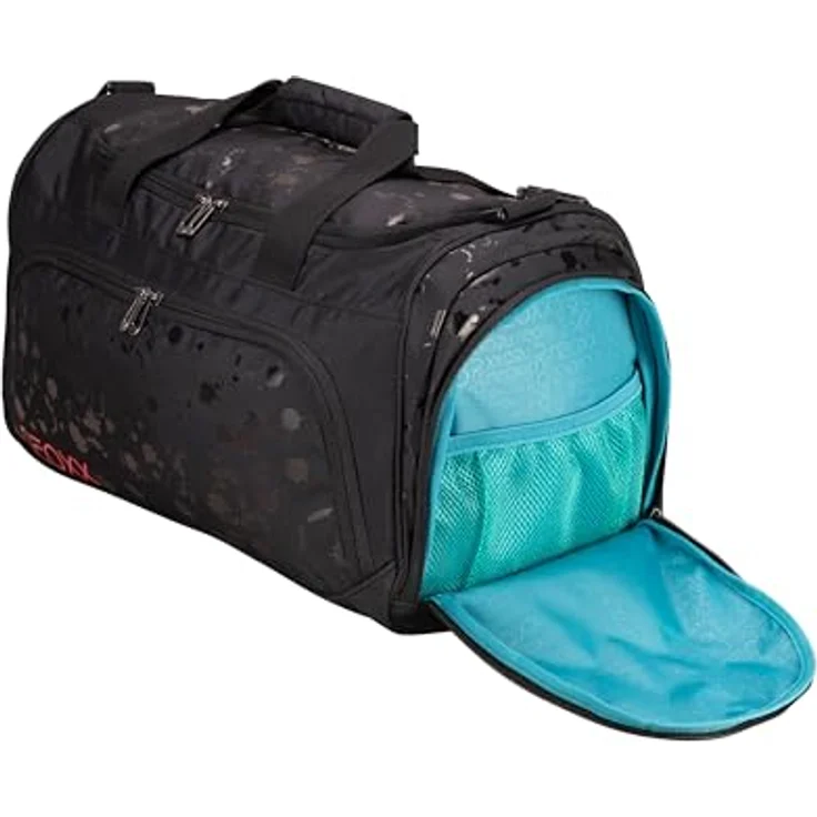 neoxx Sporttasche Move, Splash Black, nachhaltig aus recyceltem Material, mit Schuhfach und 25 Liter Volumen – Bild 2