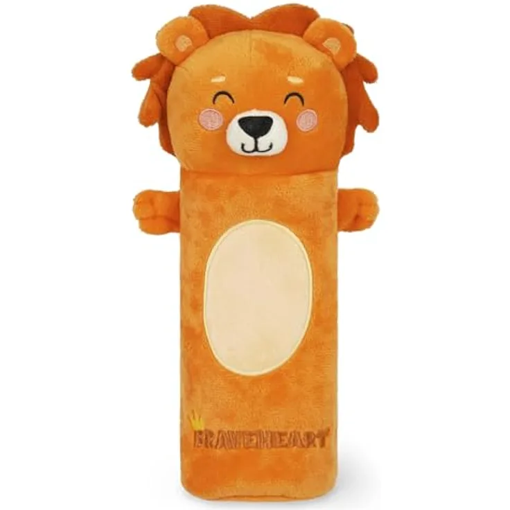Legami Super Soft Federmäppchen Lion-Motiv, 100% Polyester mit Ausmalkarte, 24,5 cm