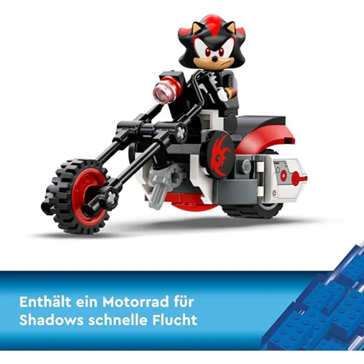LEGO Sonic The Hedgehog Shadow The Hedgehog Flucht, Set mit Motorrad-Spielzeug und Figuren aus dem Videospiel, Geschenk für Gamer und Fans ab 8 Jahren, Fanartikel für Jungs und Mädchen 76995 – Bild 4