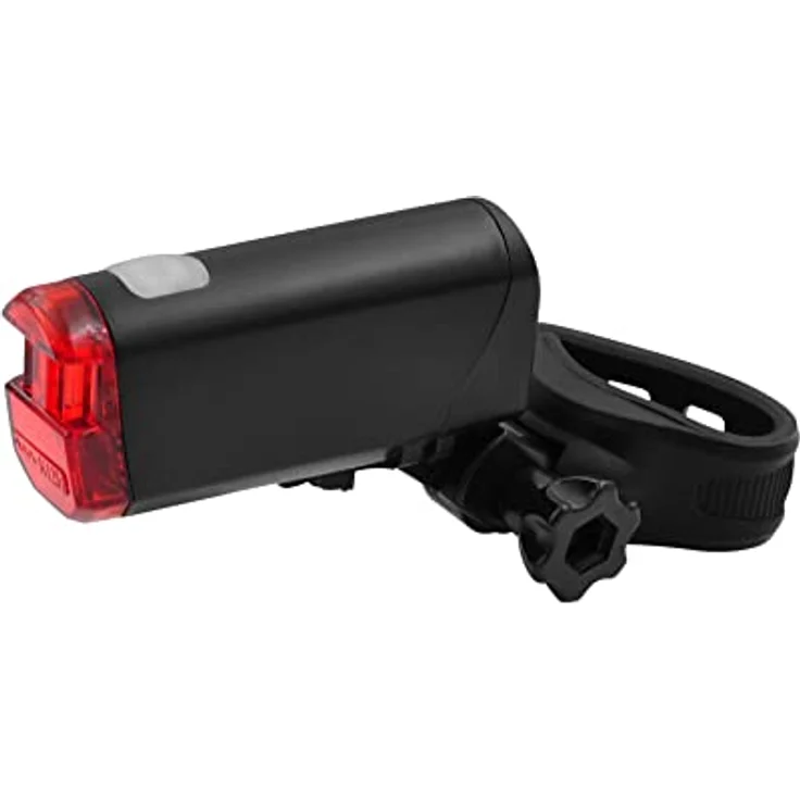 Fischer Fahrrad LED-Rücklicht mit Batterie und Universalhalter, Spritzwasserschutz nach IPX4, StVZO-zugelassen – Bild 1