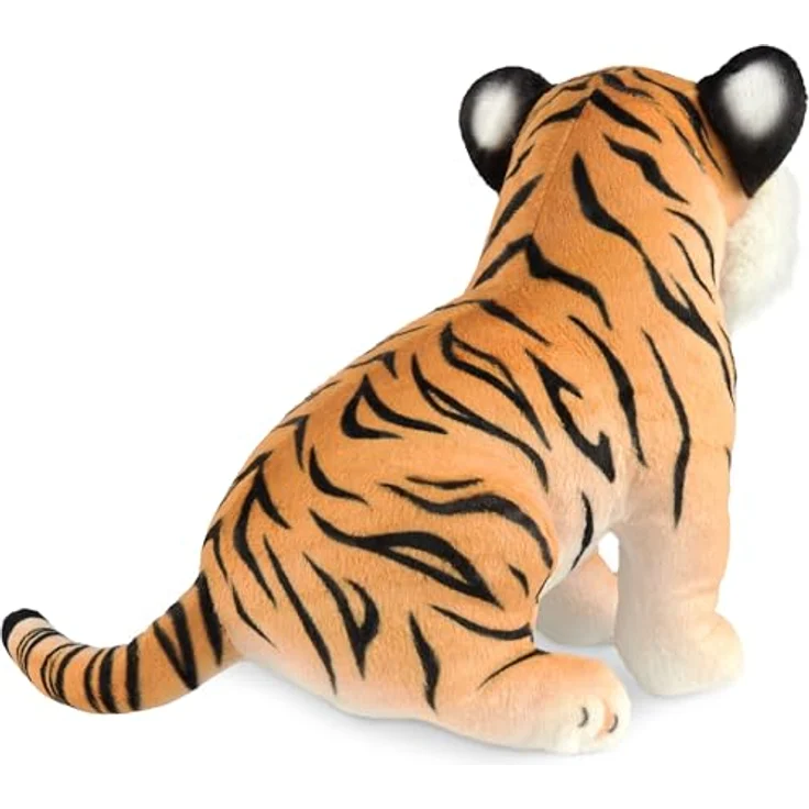 BRUBAKER Tiger Kuscheltier - 30 cm Stofftier - Baby Plüschtier Raubkatze Sitzend - Braun – Bild 3