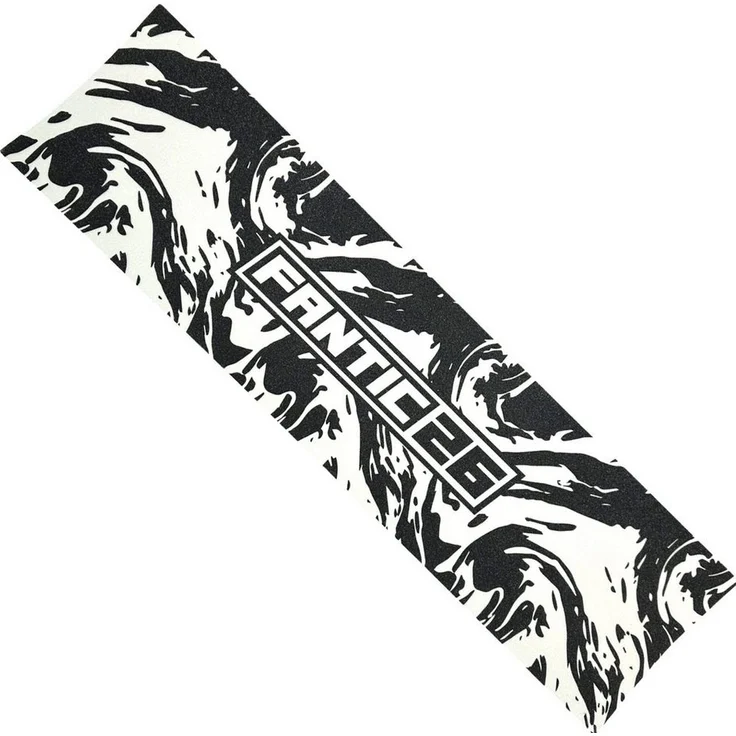Fantic26 Stuntscooter Fantic26 Stunt-Scooter Griptape 58,5cm x 15,5cm Swirl Schwarz/Weiß, reißfestes/wasserfestes PVC Material – Bild 1