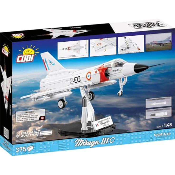 COBI Mirage III C, Modellflugzeug aus Bausteinen, made in EU – Bild 3