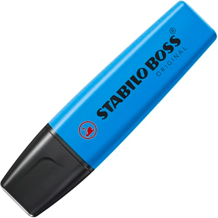 STABILO BOSS ORIGINAL Textmarker, nachfüllbar, 5 mm, 6er Set in Rot, Gelb, Blau, Orange, Pink und Grün – Bild 2