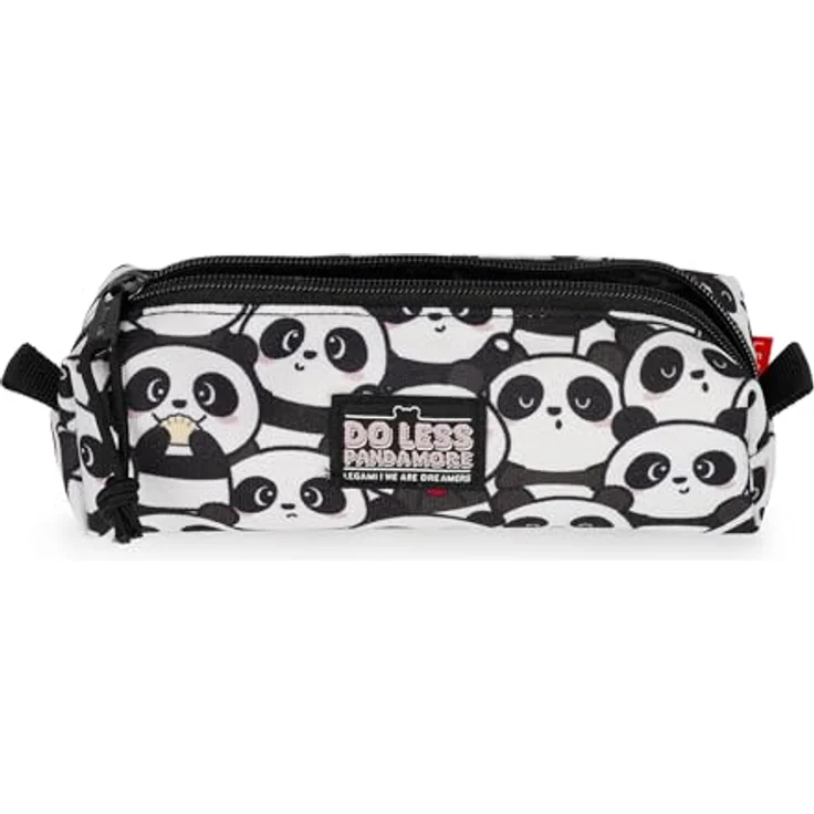 LEGAMI My Pencil Case Panda, Federmäppchen mit Reißverschluss, 22 x 6 x 6 cm aus recyceltem Polyester – Bild 2