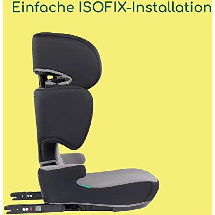 Bebeconfort Road Fix i-Size Sitzerhöhung, ISOFIX-Kindersitz, i-Size-Kindersitz, ab 3,5 Jahre bis zu 12 Jahren, 15-36 kg, 100-150 cm, Grey Mist – Bild 5