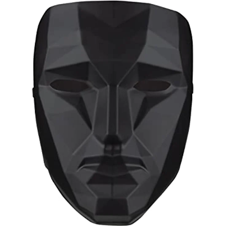 Disguise Netflix Offizielle Squid Game Masken, Front Man, Einheitsgröße Erwachsene Kostüm Masken, geometrische Form, verstellbares Gummiband – Bild 2