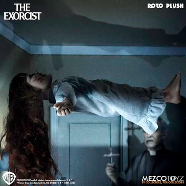 Mezco Toys Regan Figur The Exorcist MDS Roto Plush, 45 cm Sammlerstück im kuscheligen Design – Bild 6