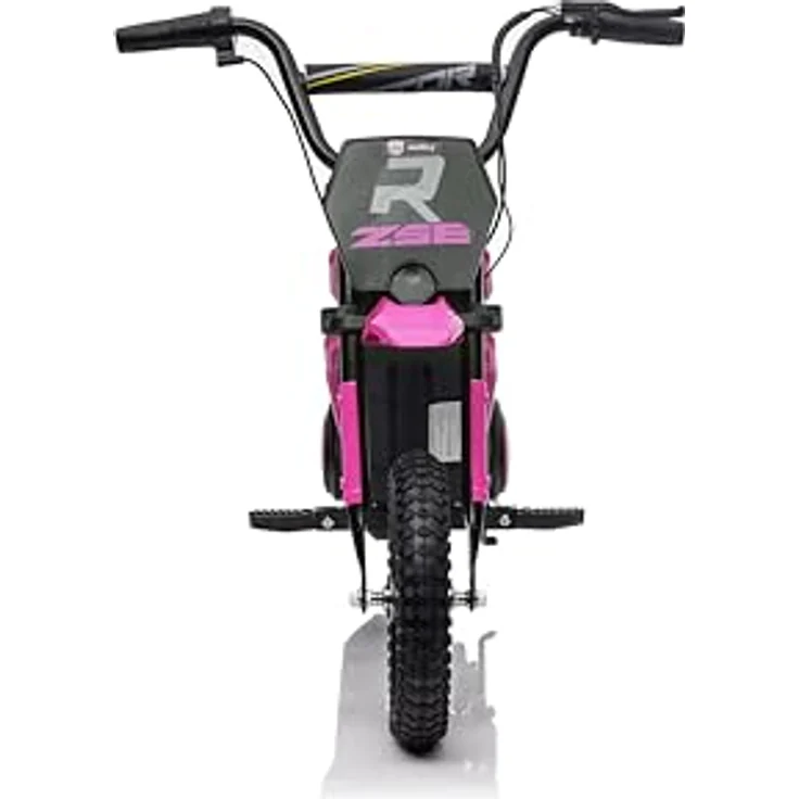 FINOOS Elektro Motorrad Kinder Hurricane 24V, 350W Motor, 8/16 KMH Geschwindigkeitsmodus, 20KM Reichweite, 12 Zoll Luftreifen, Rosa – Bild 4