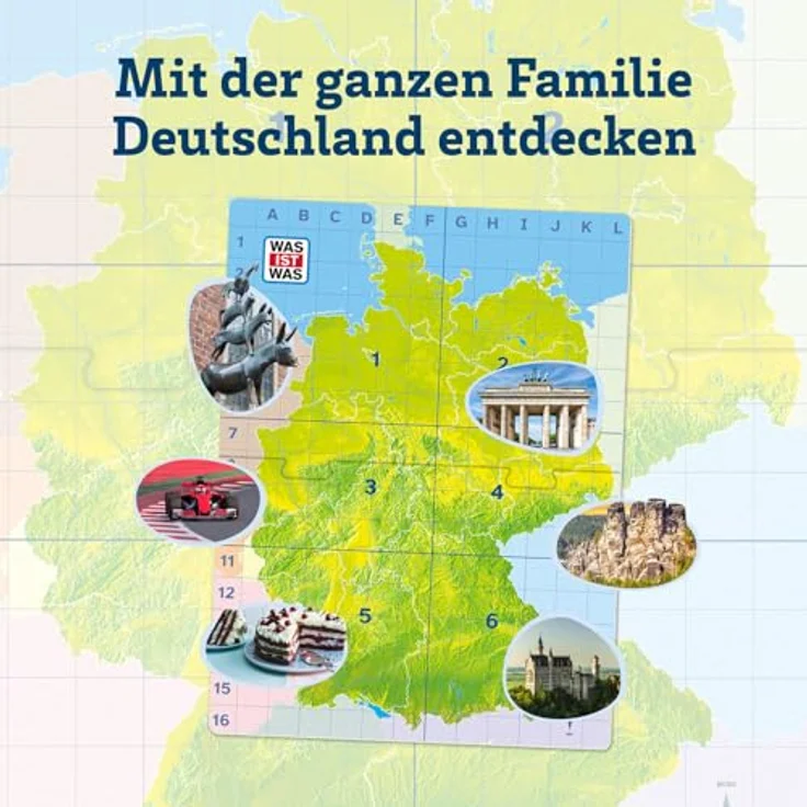 KOSMOS 685249 was IST was Entdecke Deutschland, Geographiespiel für 2-4 Personen ab 8 Jahren, interaktives Rate- und Schätzspiel – Bild 4