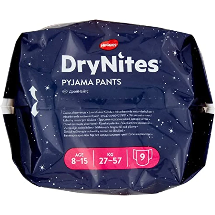 HUGGIES DryNites Nacht-Windeln Mädchen 8-15 J. (27-57 kg), 27 Stk, Bettnässen, Disney Designs - Preisvergleich – Bild 5