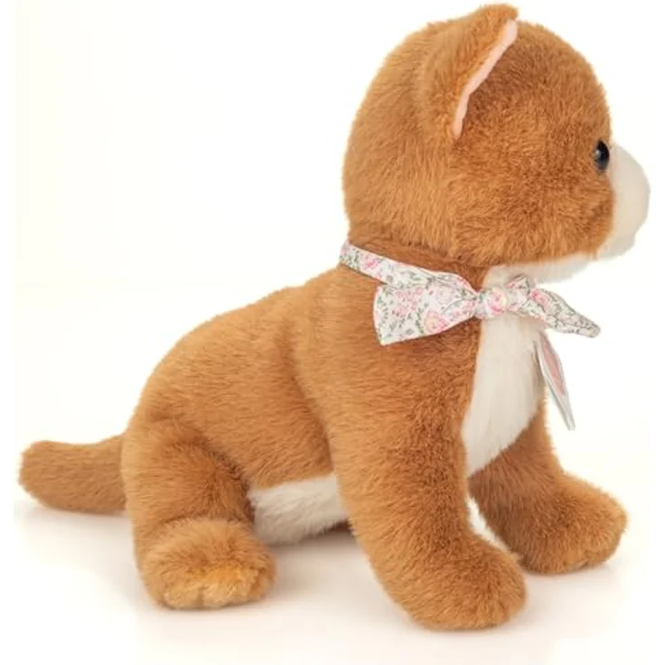 Hermann Teddy Babykatze rot 24 cm, Kuscheltier mit recycelter Füllung und geprüfter Sicherheit – Bild 2