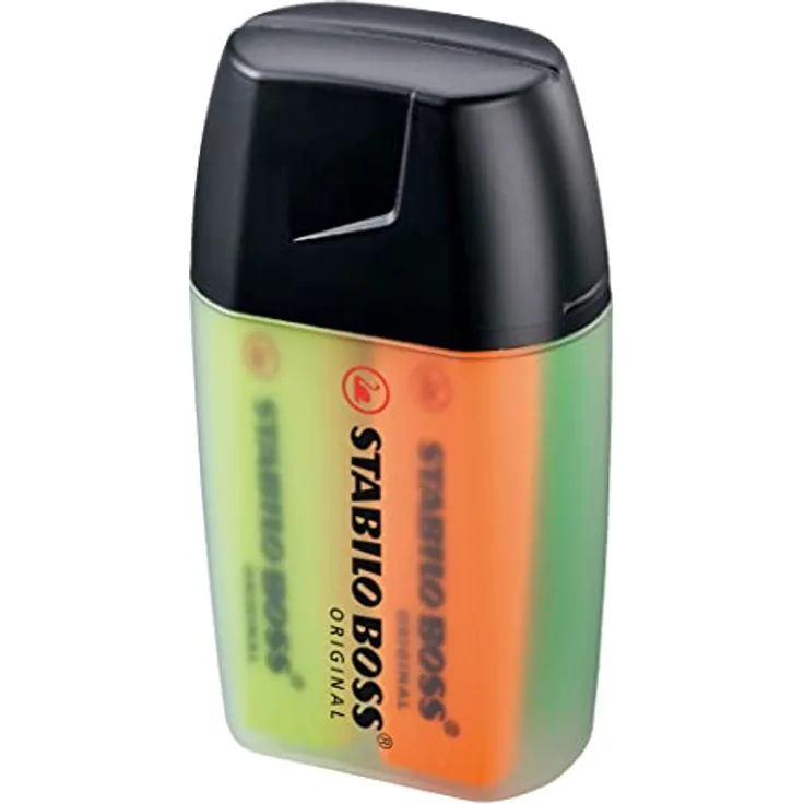 Textmarker - STABILO BOSS ORIGINAL - 4er Big Box - gelb, orange, grün, pink