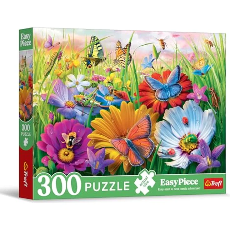 Trefl EasyPiece Puzzle: Insekten auf der Wiese, 300 große Teile, leicht zu puzzeln für Erwachsene und Kinder ab 10 Jahren, Kartonverpackung – Bild 1