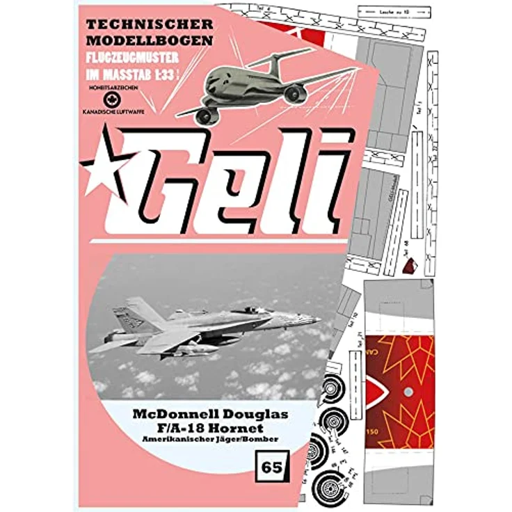 GELI Geli F-18, Modellflugzeug mit präziser Steuerung und robustem Design