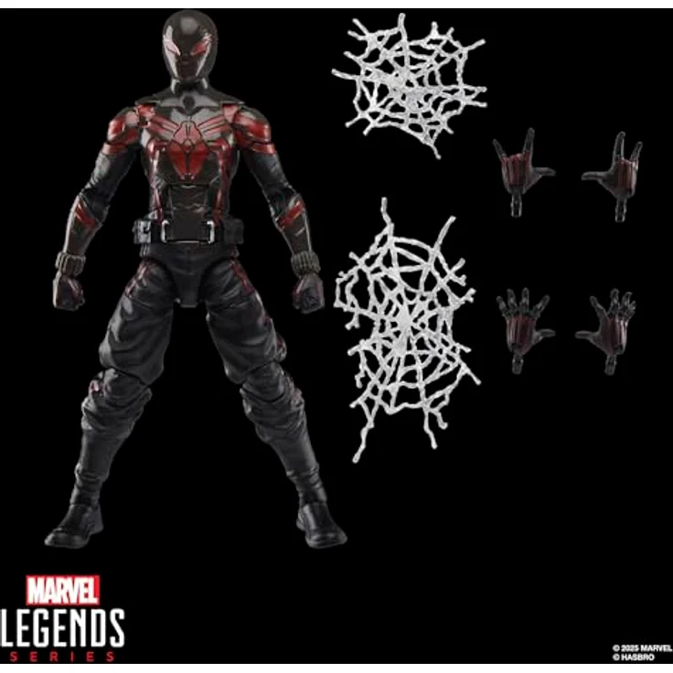 Hasbro Marvel Legends Spider-Man 2, Miles Morales Brooklyn 2099 Actionfigur, 15 cm, mit 6 Accessoires und beweglichen Gelenken – Bild 10