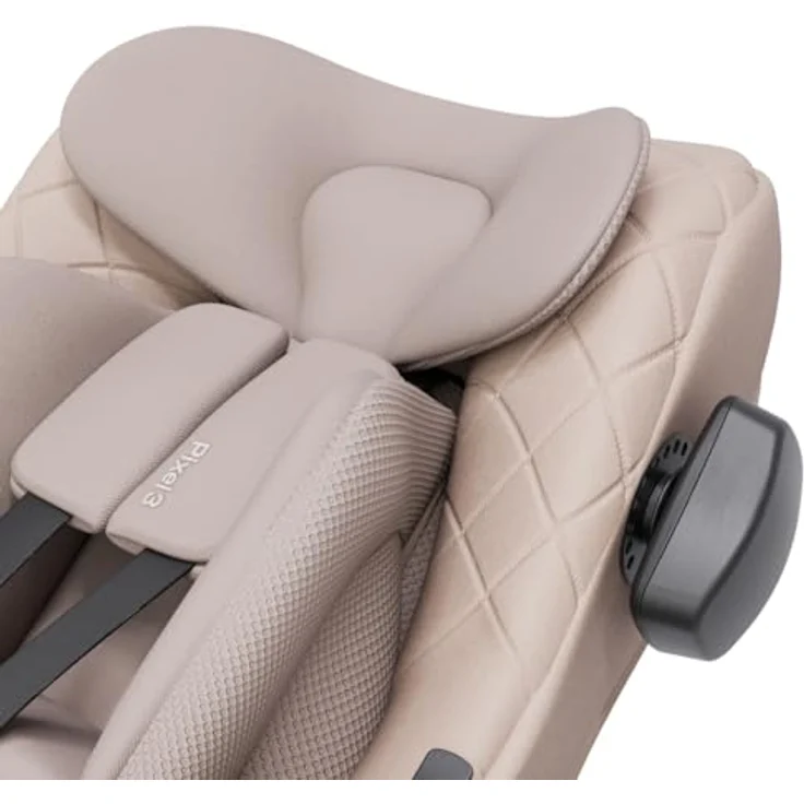 Avionaut Pixel 3 Babyschale, ultraleicht (40–86 cm), 24-fach anpassbare Neugeborenen-Einlage, EPP-Sicherheitschale, AirFlow-Polsterung, Beige – Bild 6
