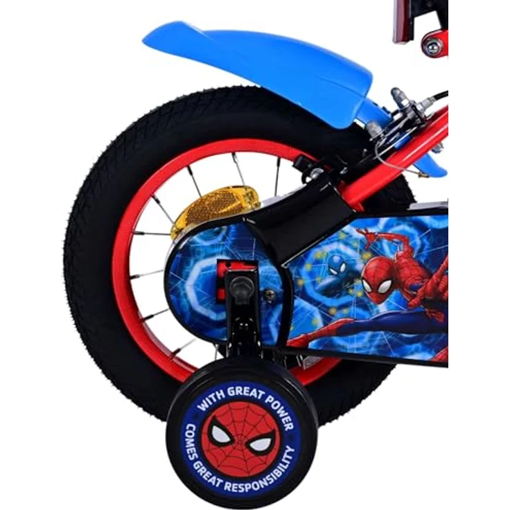 Volare Kinderfahrrad Ultimate Spider-Man - Jungen - Blau/Rot - Zweihandbremsen, bis 60 kg, 85% zusammengebaut, 12 oder 14 Zoll, 3 - 5 Jahre – Bild 2