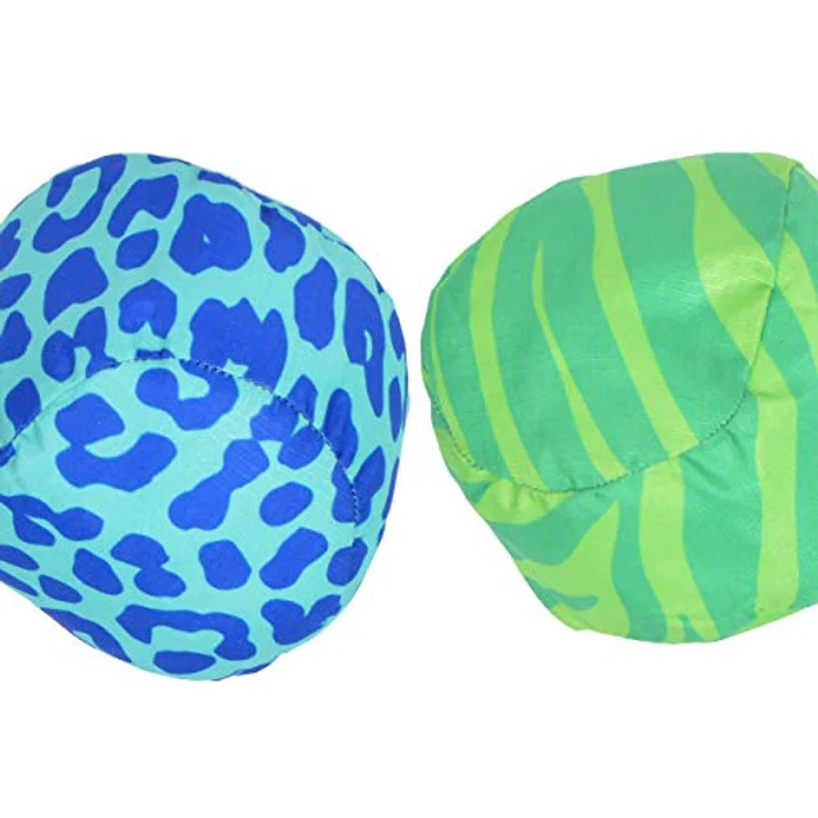 Ocean 5 Crossboule Set, Soft Boule & Street Boccia, vielseitig für drinnen und draußen, Animal Print Green/Blau – Bild 5