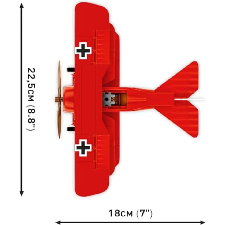 COBI Fokker DR. I RED Baron, Klemmbausteine made in EU – Bild 4