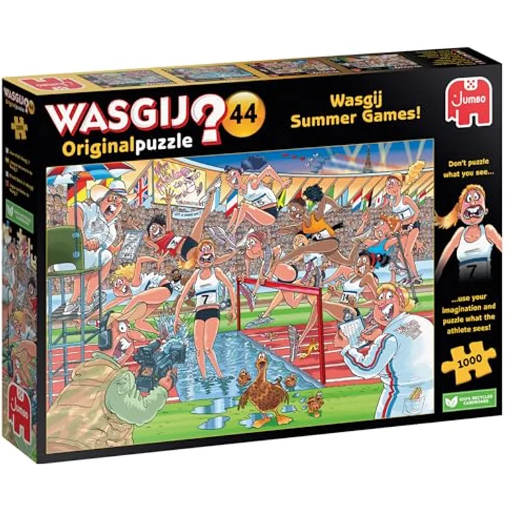 Jumbo Wasgij, Original 44 - Sommerspiele!, Puzzle mit 1000 Teilen für Erwachsene, humorvoll