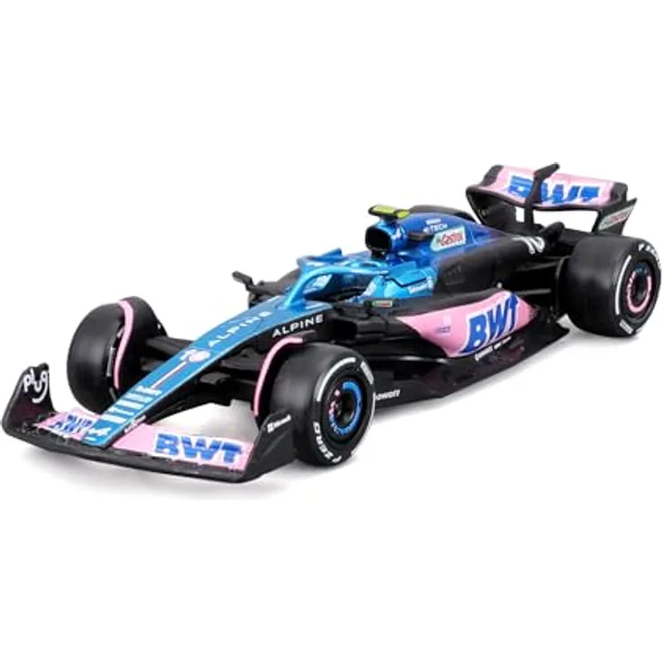 Bburago Renault Alpine A523 Esteban Ocon #31 2023, realistisches Modellauto im Maßstab 1:43, offizielle Renault-Lizenz, empfohlenes Alter 3+ Jahre