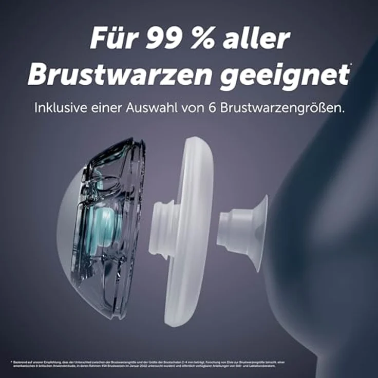 Elvie Stride 2 Elektrische Milchpumpe - Freihändige Tragbare Milchpumpe, Silikon Milchauffangschalen, Krankenhausqualität, App-Steuerung - Blau – Bild 3