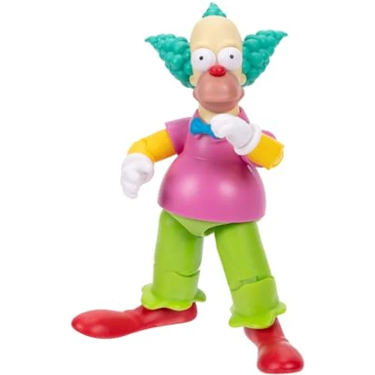 Jakks Pacific Die Simpsons 12,7 cm Krusty Sammel-Actionfigur, detailreiche Figur mit leuchtenden Farben – Bild 3