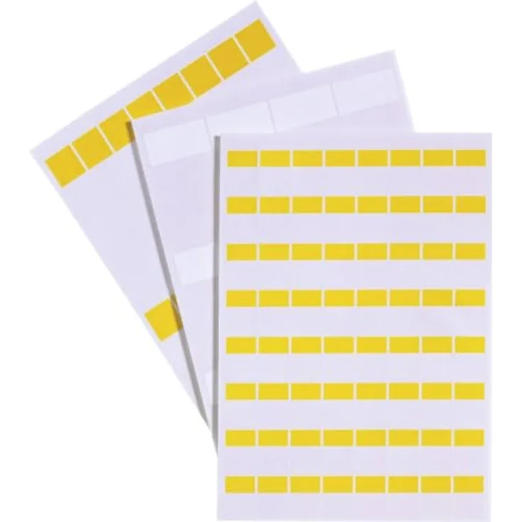 LAPP KABEL Lapp 83256142 LCK-32 YE Fleximark-Etikett, 25 x 12,70 mm, gelb, verschleißfest, 64 Stück