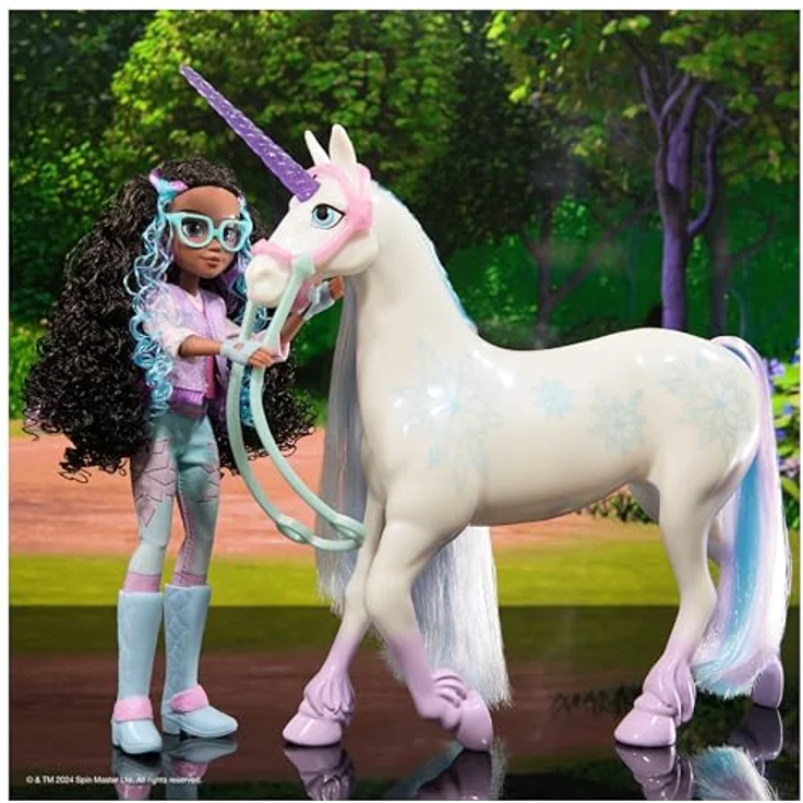 Spin Master Unicorn Academy – Unicorn Glacier, 28 cm Sammelfigur mit perlisiertem Körper und glitzerndem Horn – Bild 8