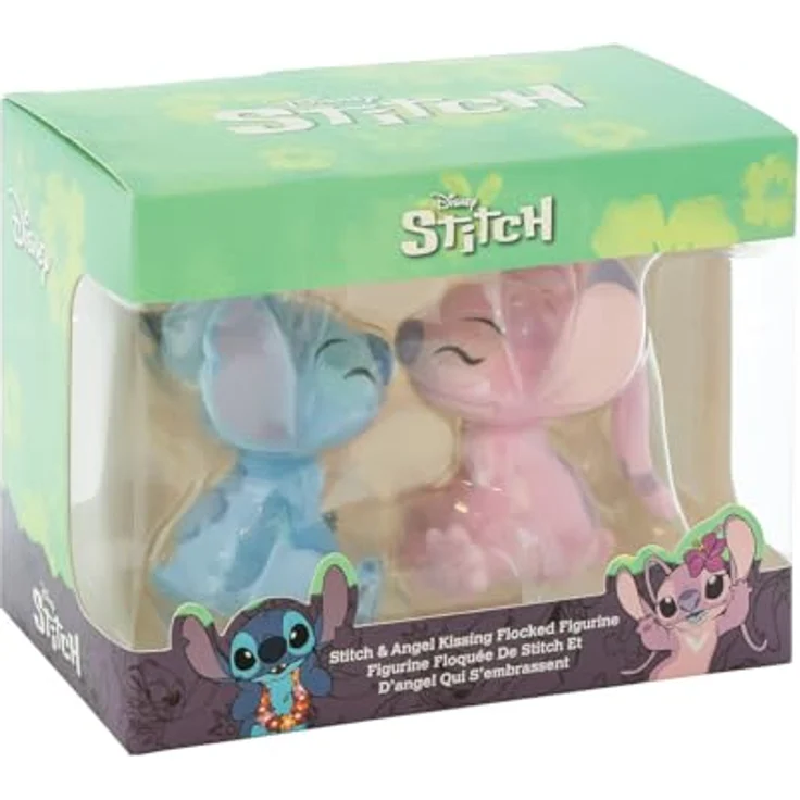 Enesco Disney Lilo & Stitch Mini Figur - Angel & Stitch Kissing (Flocked), Sammelfigur – Bild 8