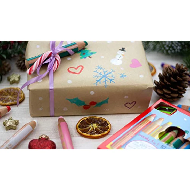 8806 woody 3 in 1, 6er Etui Buntstift, Wasserfarbe & Wachsmalkreide - STABILO woody 3 in 1 - mit 6 verschiedenen Farben – Bild 11