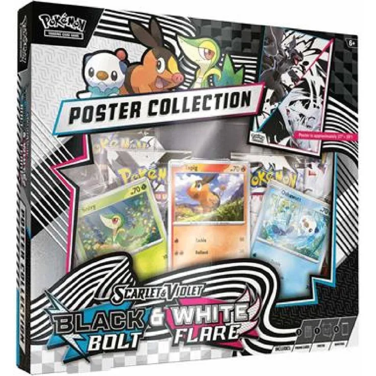 The Pokemon Company Pokémon TCG: SV10.5 - Unova Poster Collection, Sammelkarten mit 3 holografischen Promokarten und zweiseitigem Poster