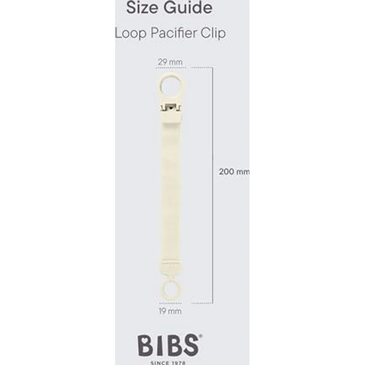 BIBS Loop Schnullerkette – Schnullerband mit Silikon, Einhandbedienung, kompatibel mit BIBS und anderen Marken, Maschinenwaschbar, BPA-frei, Blush – Bild 3